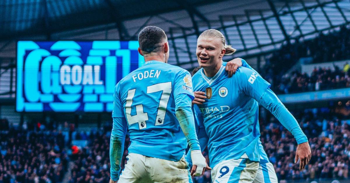 Se amista con el gol: Haaland anotó el 3-1 del Manchester City